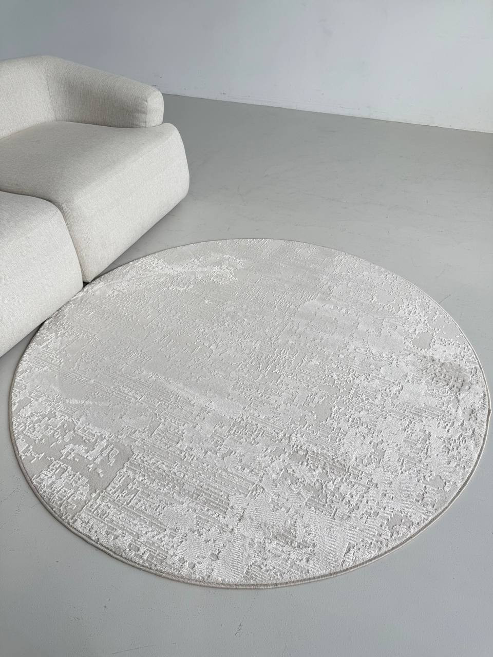 Ковер LAXMI Comfort 102 круг (3x3, Cream/Cream) — фото 2
