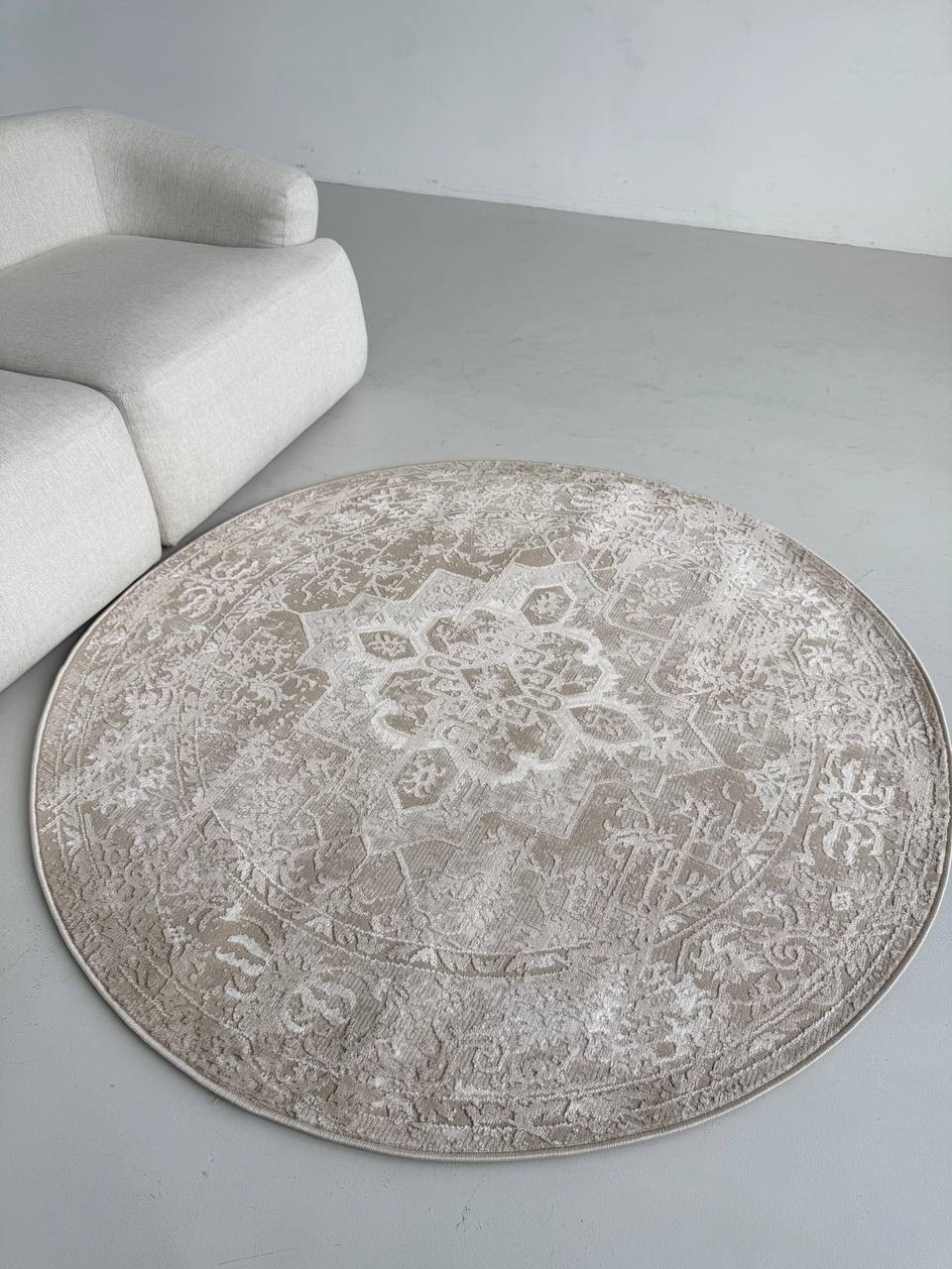 Ковер LAXMI Comfort 329 круг (3x3, Beige/Beige) — фото 2