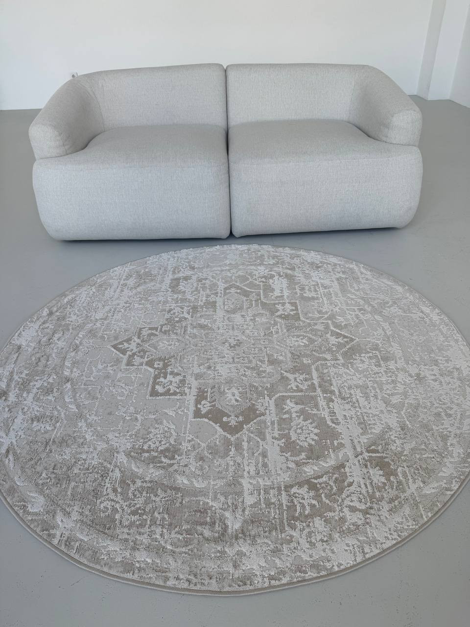 Ковер LAXMI Comfort 329 круг (3x3, Cream/Cream) — фото 3