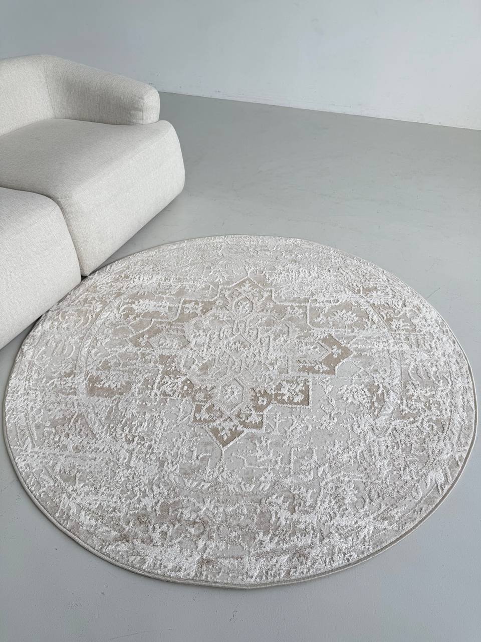 Ковер LAXMI Comfort 329 круг (3x3, Cream/Cream) — фото 2