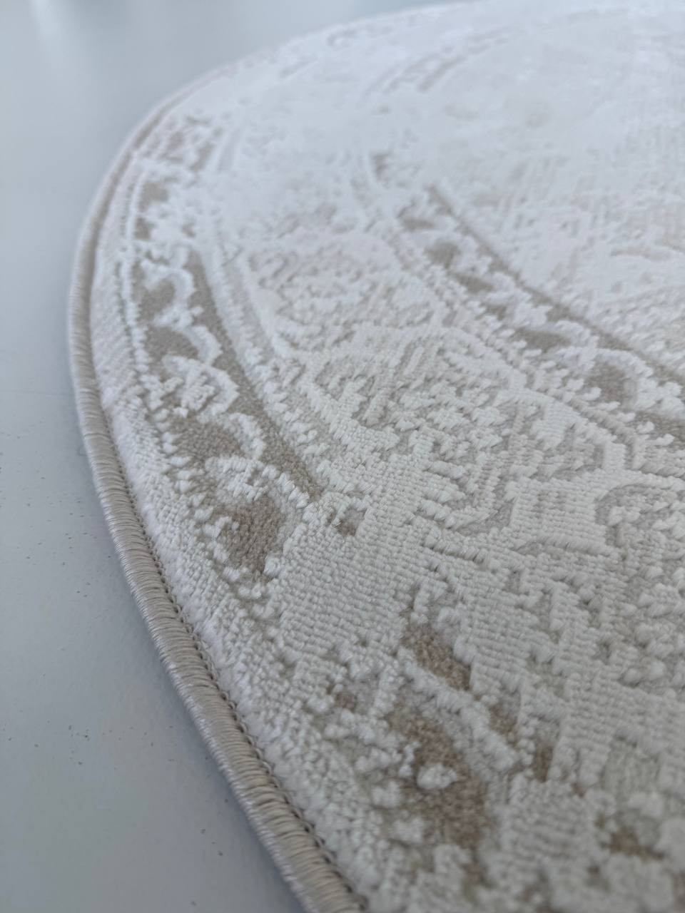 Ковер LAXMI Comfort 454 круг (3x3, Cream/Cream) — фото 6