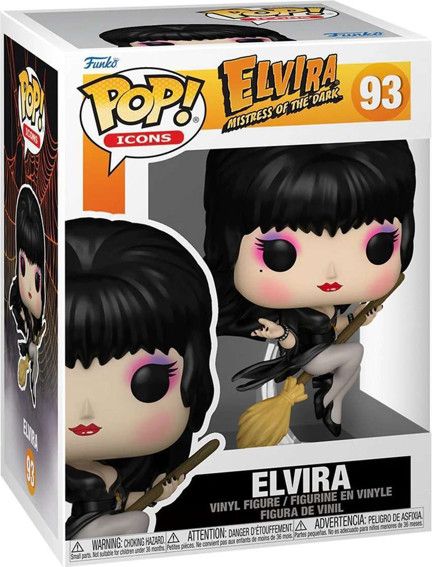 Фигурка коллекционная Funko POP! Icons. Elvira S5. Elvira Broom / Fun86440 — фото 2