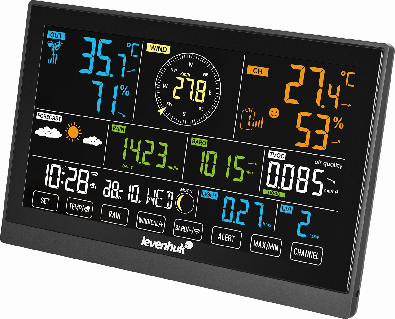Метеостанция цифровая Levenhuk Wezzer Pro LP200 / 86222 — фото 2