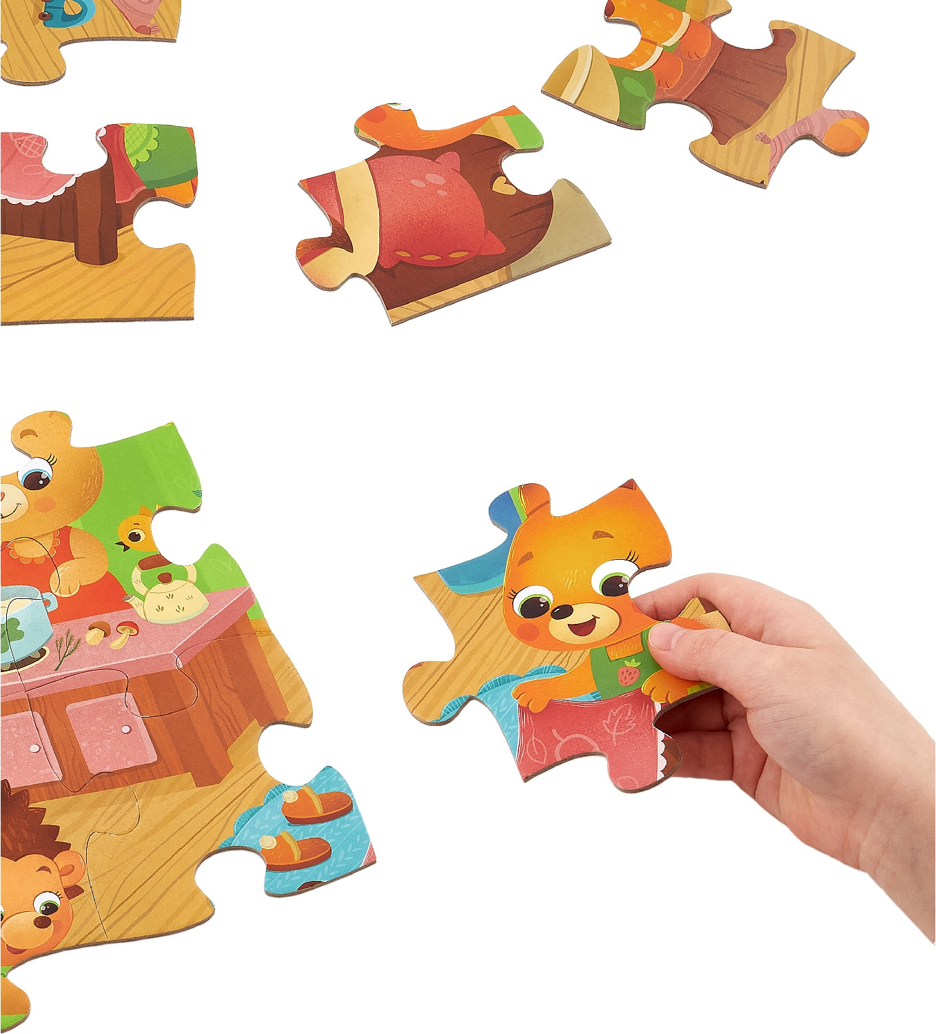 Развивающая игра Konik Puzzles Животные Утро зверят KP0003 (24эл) — фото 4