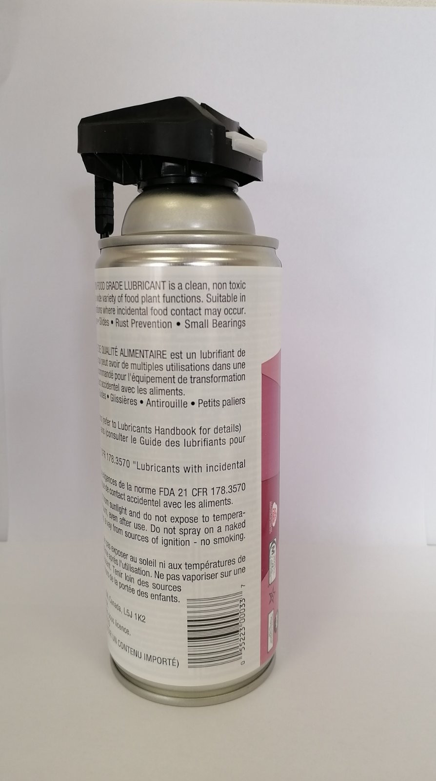 Средство для очистки капучинатора Petro-Canada Purity FG Spray Aerosol / PFMUB12 (335мл) — фото 2