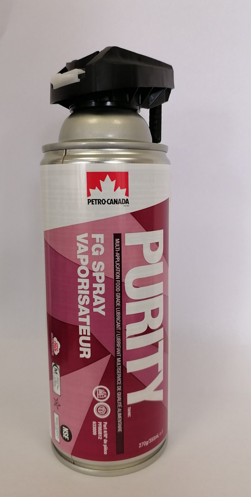 Средство для очистки капучинатора Petro-Canada Purity FG Spray Aerosol / PFMUB12 (335мл) — фото 3