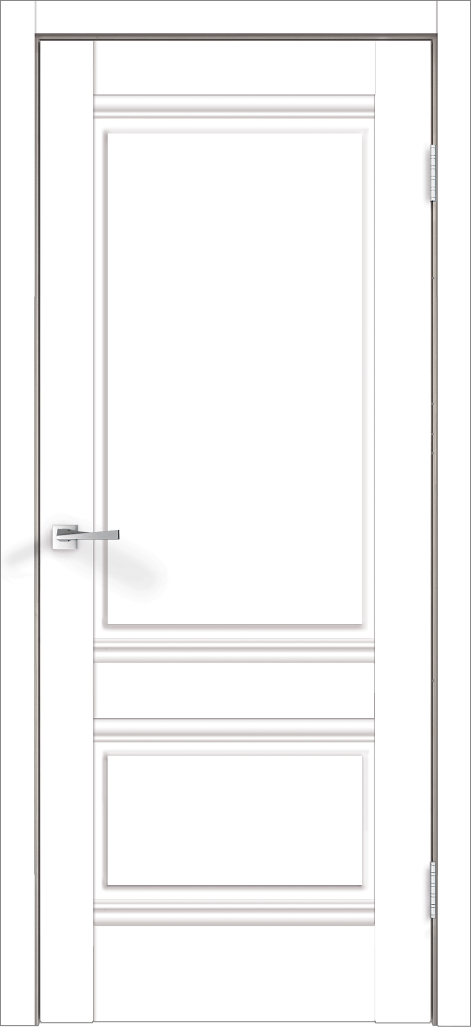Дверь межкомнатная Velldoris Экошпон альто глухое 2P 80х200 / VD810007 (белый эмалит)