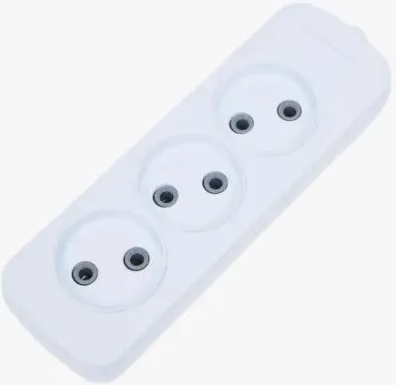 Колодка удлинителя DEKRON DEK0905-1521 (белый)