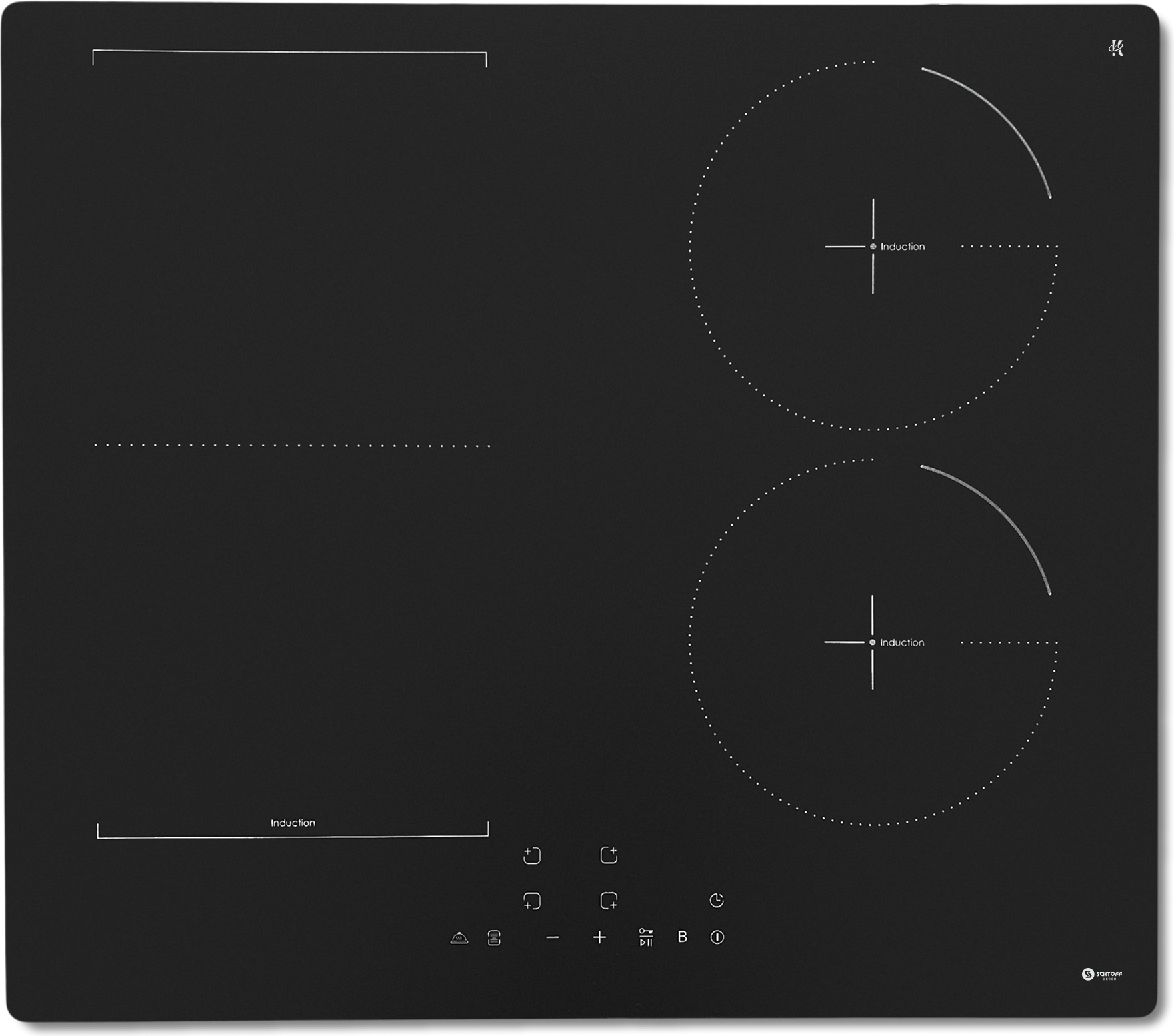 Индукционная варочная панель Schtoff I60H15 (Nano Matte Black)