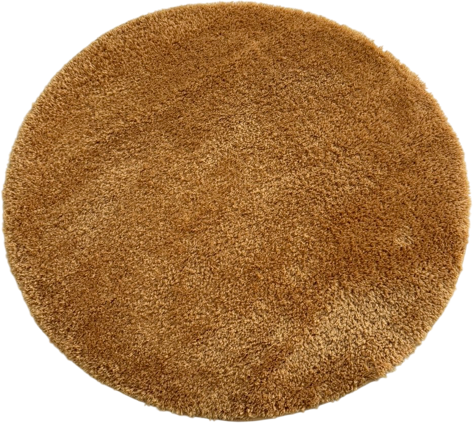 Ковер LAXMI Fluffy 01 круг (2.4x2.4, Yellow)