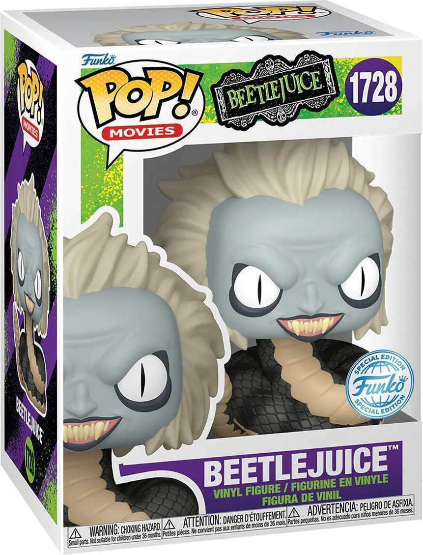 Фигурка коллекционная Funko POP! Movies. Beetlejuice S3. Beetlejuice Snake Exc / Fun84491 — фото 2