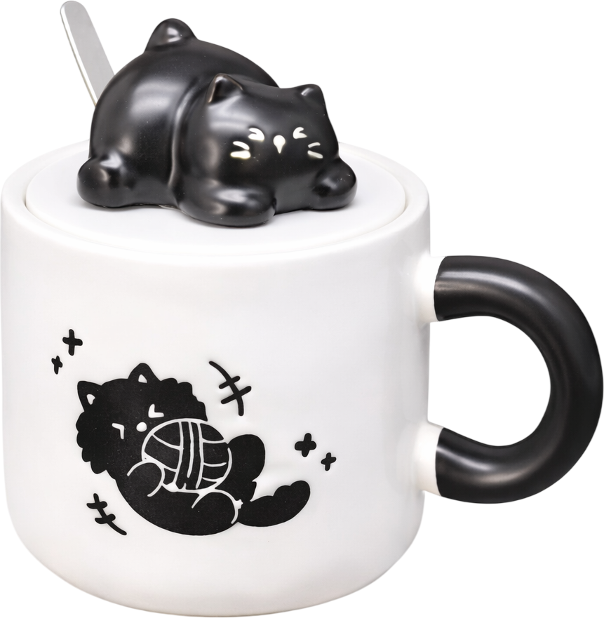 Кружка ILikeGift Игривый кот / QY-2076-01