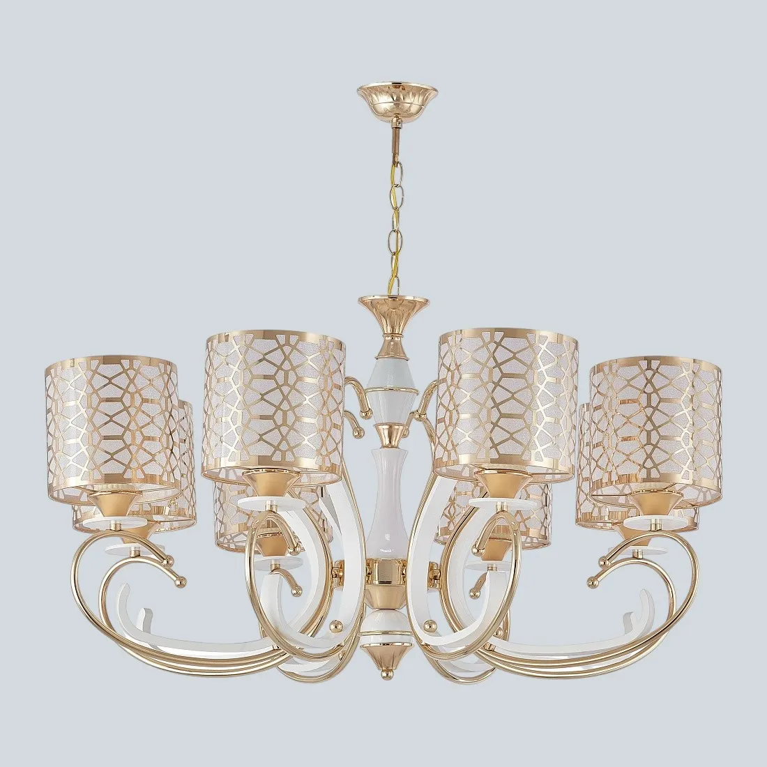 Люстра Arte Milano Florentia-1237 / 301237/8 Wh/Gd