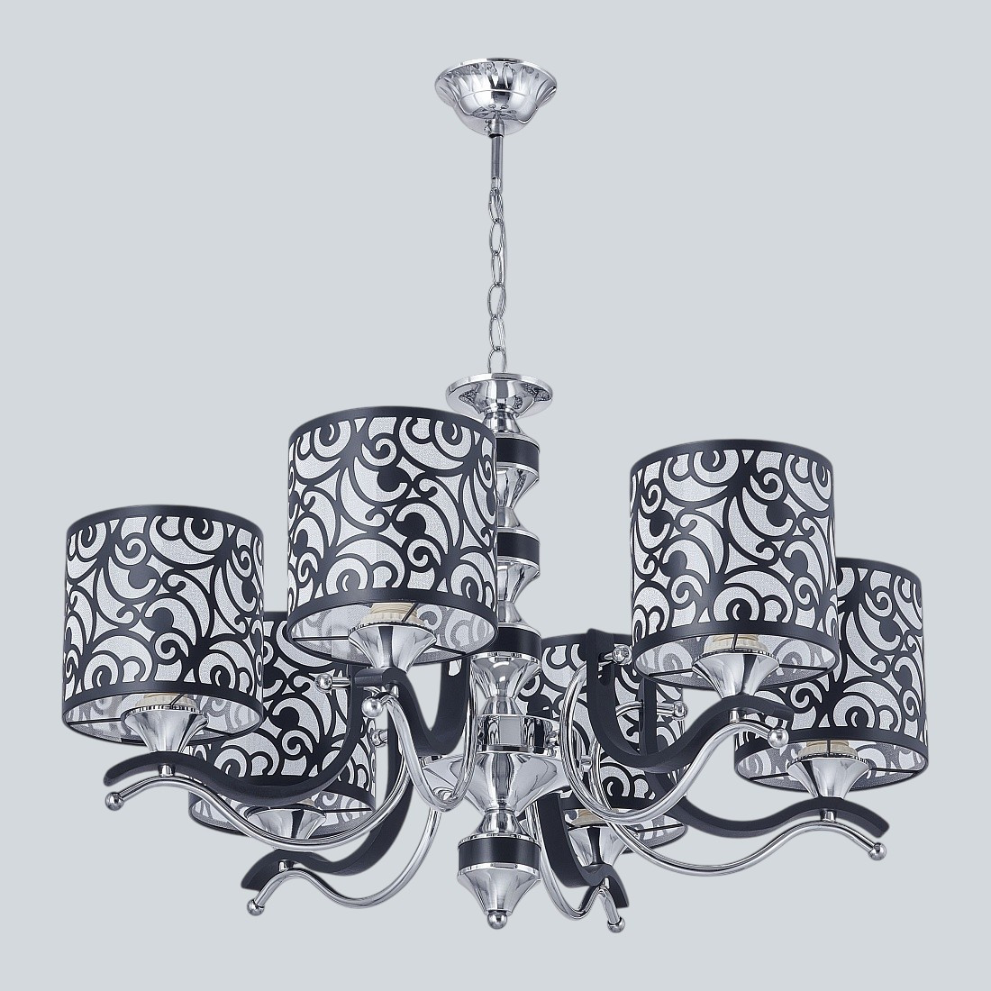 Люстра Arte Milano Florentia-4957 / 304957/6 Bk/Ni