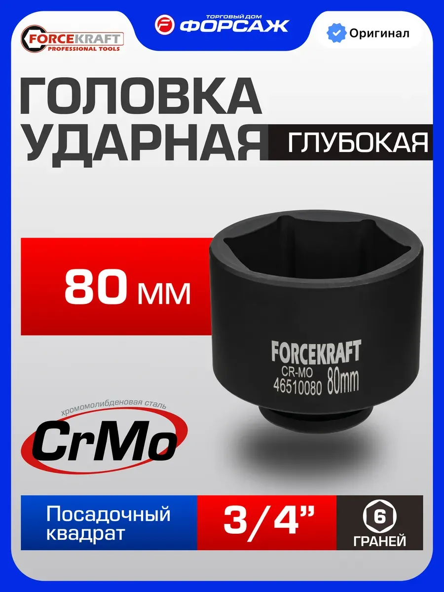 Головка слесарная ForceKraft FK-46510080 (64177) — фото 2