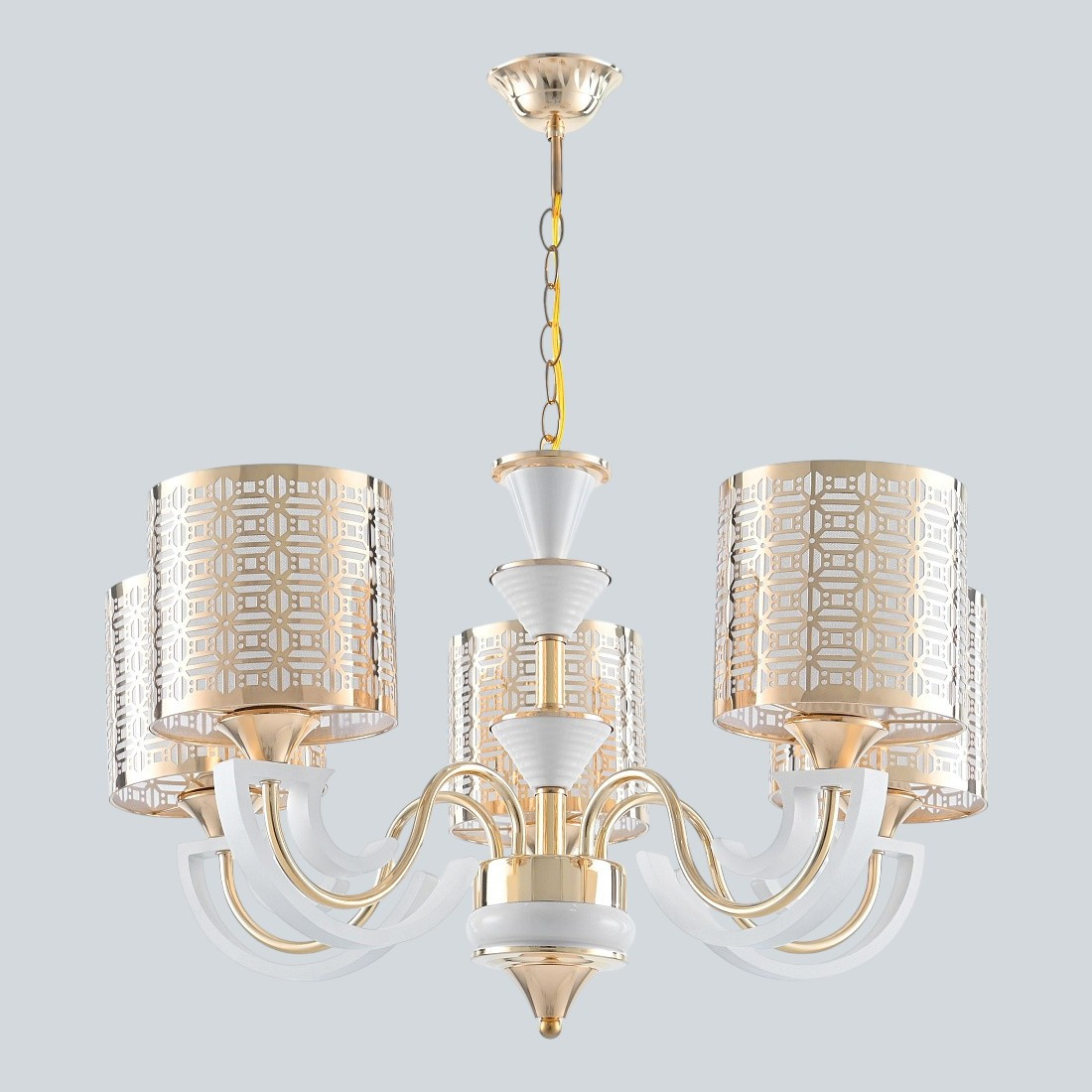 Люстра Arte Milano Florentia-8857 / 308857/5 Wh/Gd