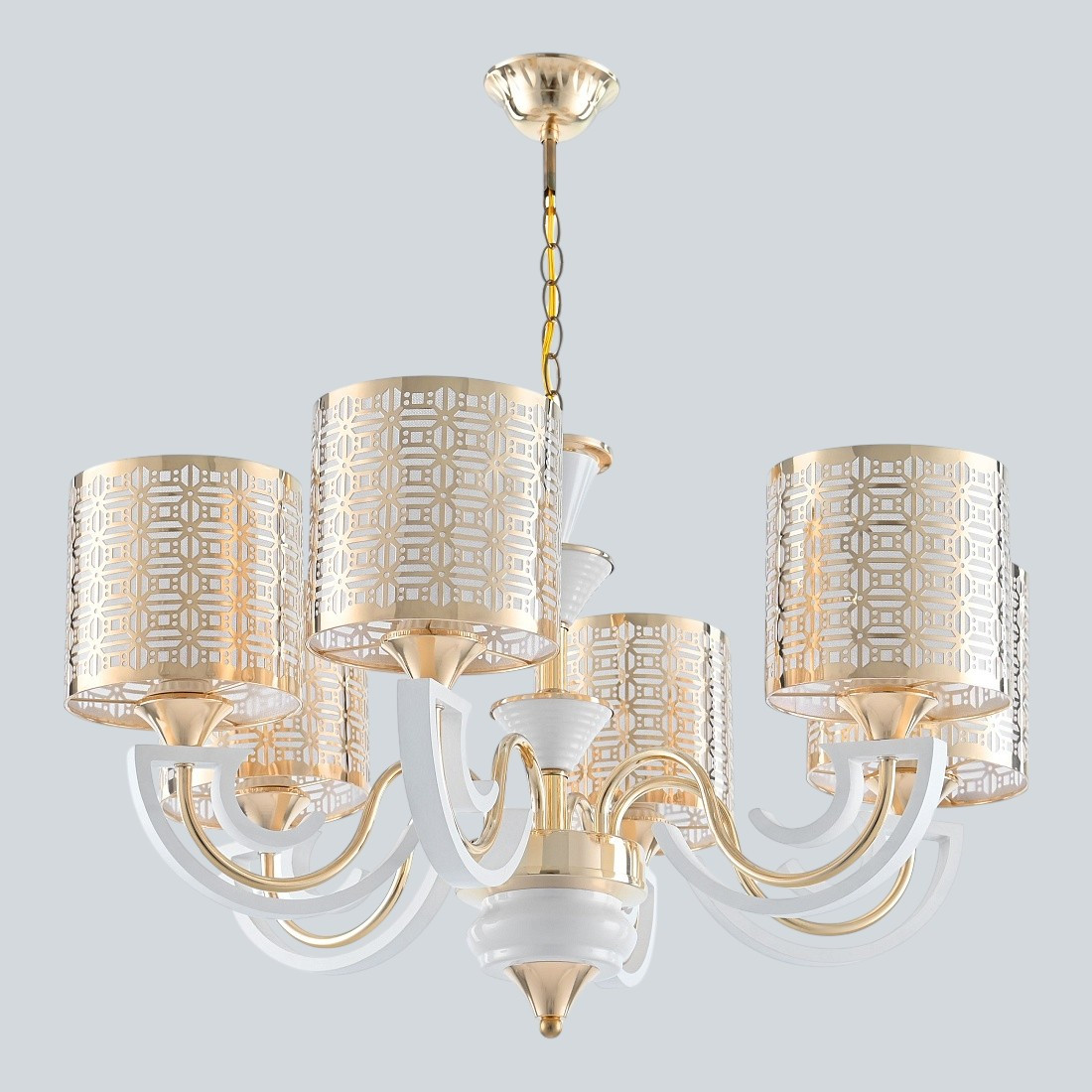 Люстра Arte Milano Florentia-8857 / 308857/6 Wh/Gd