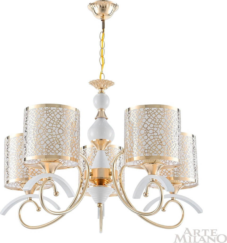 Люстра Arte Milano Florentia-9787 / 309787/5 Wh/Gd — фото 3