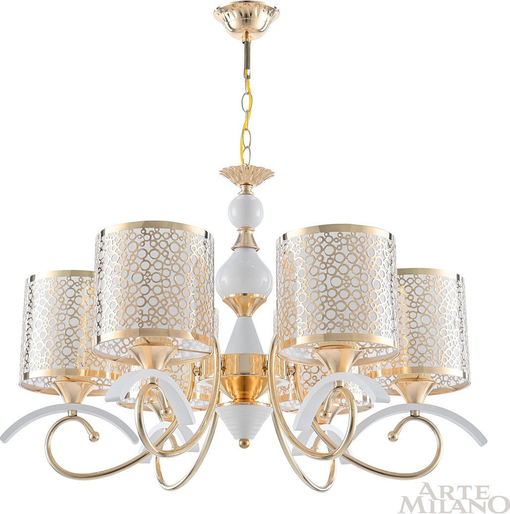 Люстра Arte Milano Florentia-9787 / 309787/6 Wh/Gd — фото 3