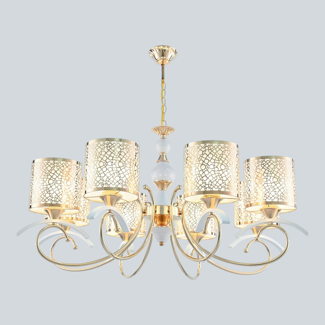 Люстра Arte Milano Florentia-9787 / 309787/8 Wh/Gd