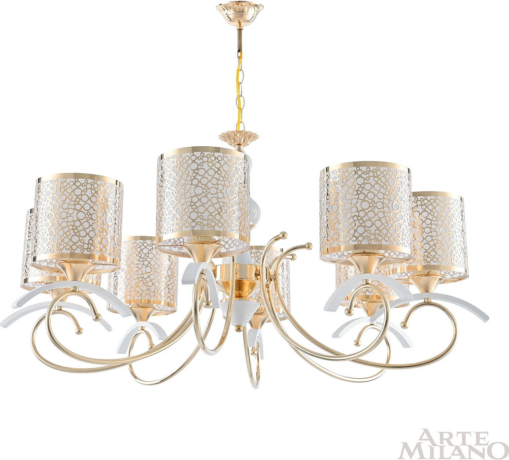Люстра Arte Milano Florentia-9787 / 309787/8 Wh/Gd — фото 4