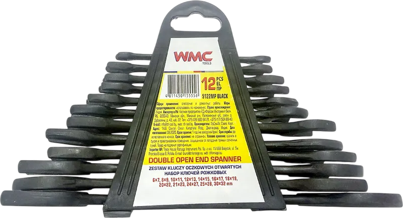 Набор ключей WMC Tools WMC-5122MP Black (66634), (12шт)