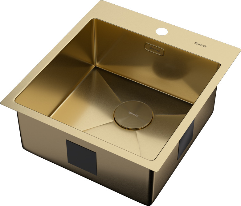 Мойка кухонная ZORG Zerox 46 / IF PVD Gold — фото 2