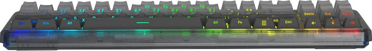 Клавиатура Aula F87 3in1 Gradient Grey Side-Engraved Reaper Switches Russia — фото 3
