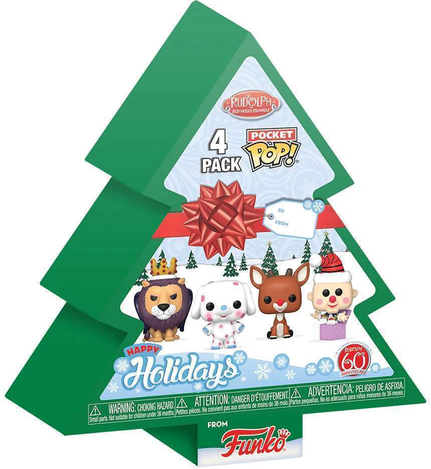Набор фигурок коллекционных Funko POP! Pocket. Holiday Tree. Rudolph / Fun79943 (4шт) — фото 2