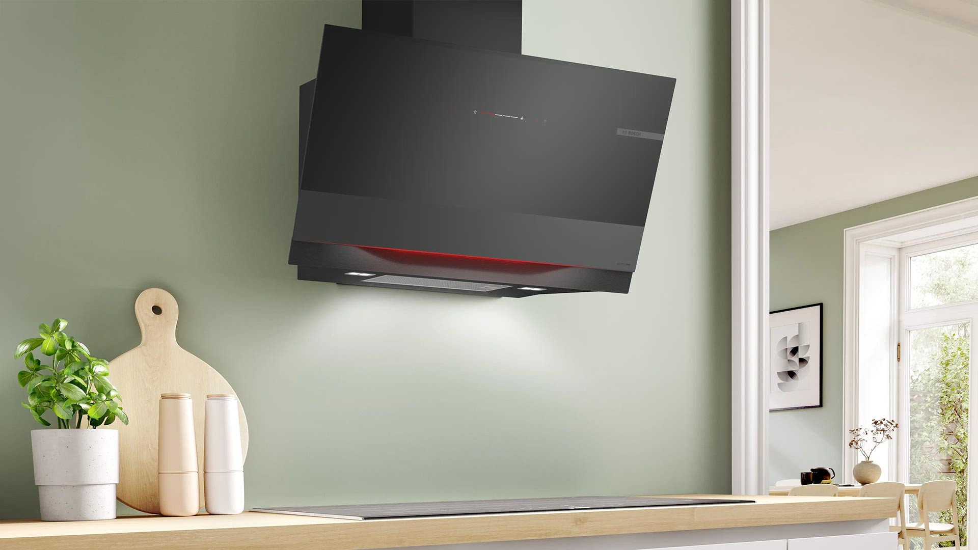 Вытяжка наклонная Bosch DWK91LT65 — фото 5