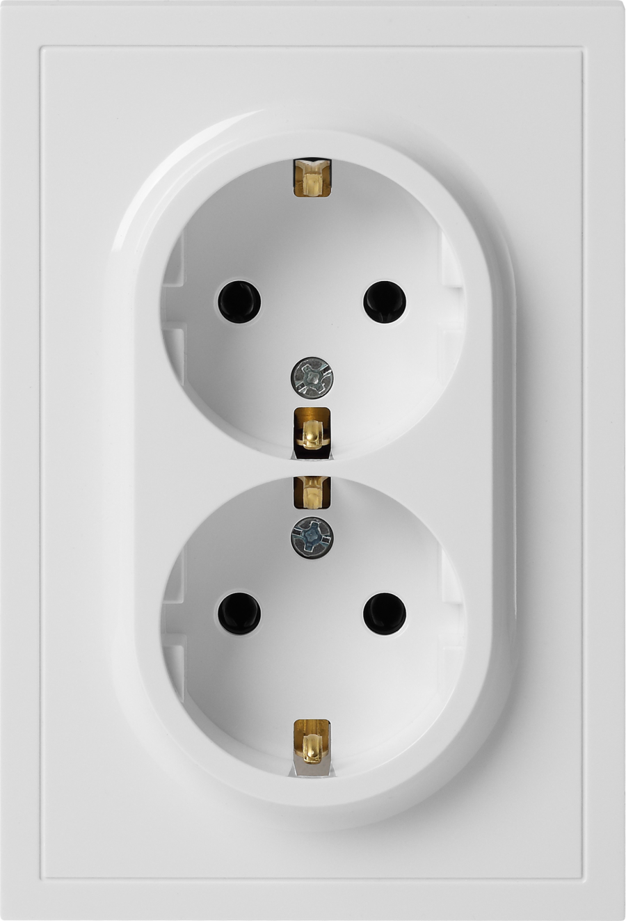 Розетка ЭРА Galaxy 15-2105-01 2X2P+E Schuko IP20 16А-250В / Б0070697 (белый)