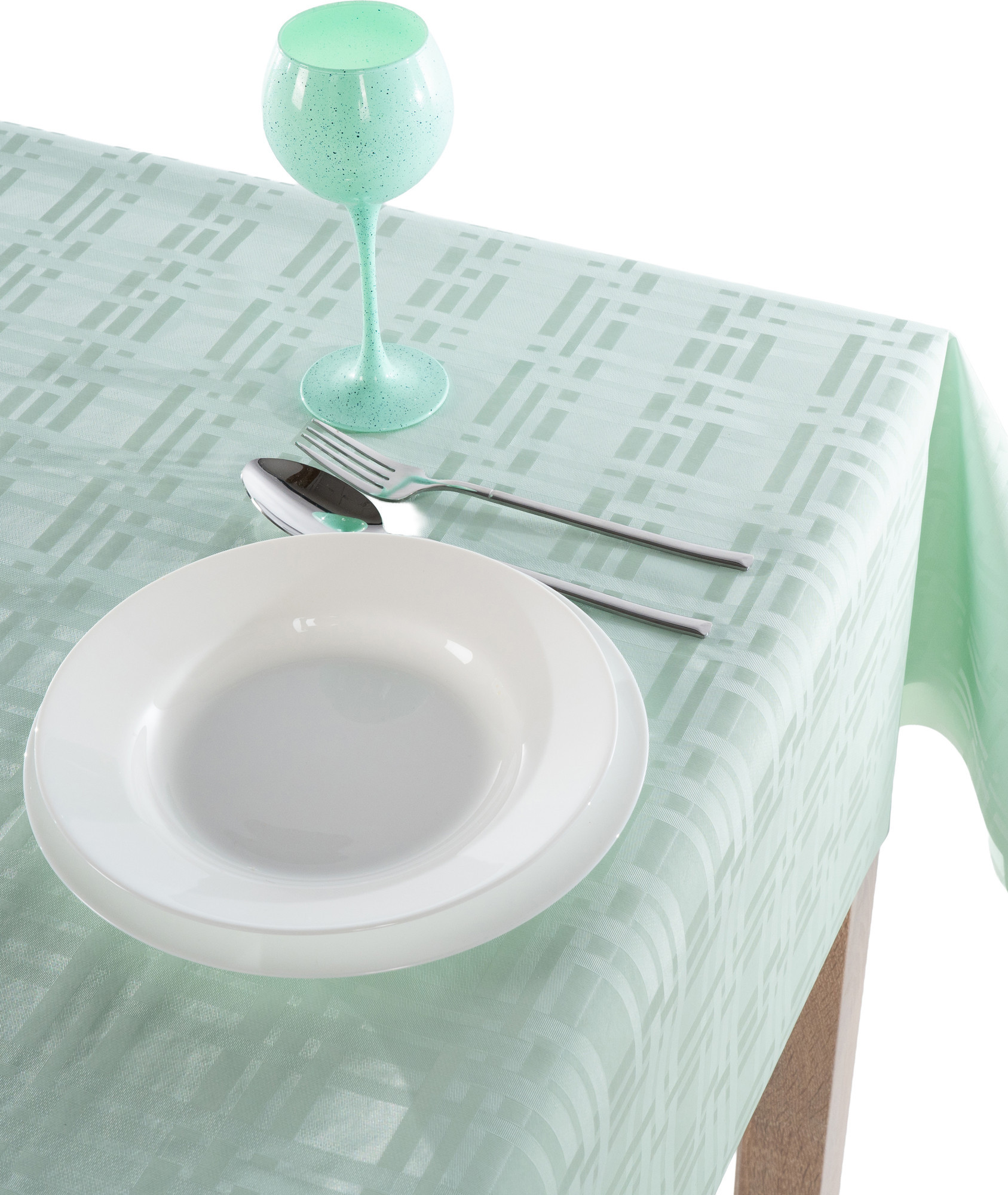 Скатерть Stolima Накрывай-Ка 33/Т2 (180x135, мятный) — фото 5