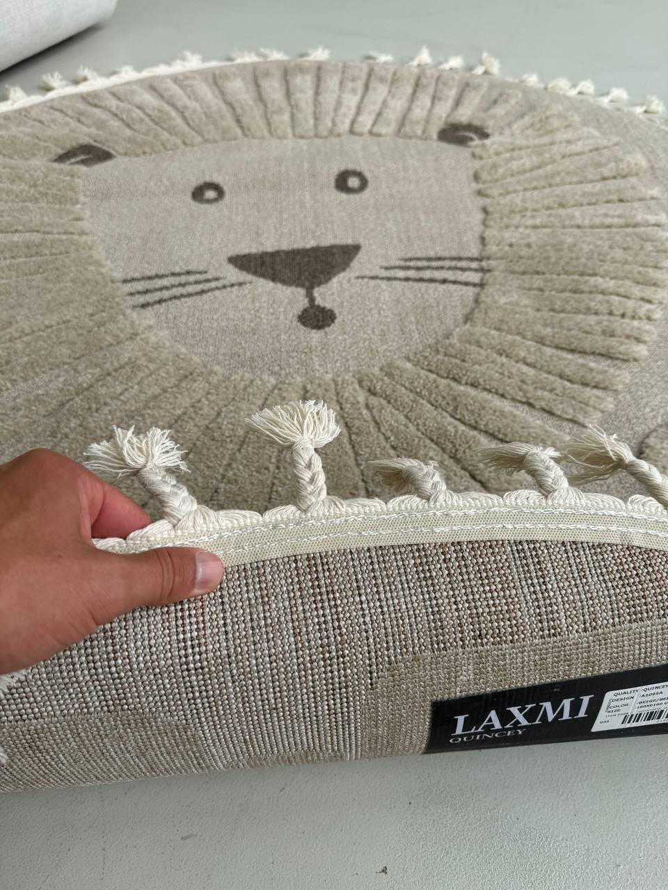 Ковер LAXMI Quincey 1095 круг (2x2, Beige/Beige) — фото 3