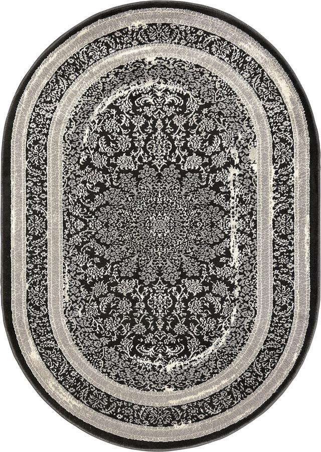 Ковер Bossan Saphir E627A-KREM-K.GRI-OVAL (2x2.9)