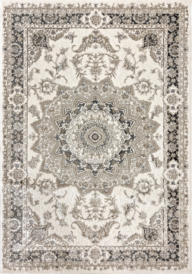 Коврик Behram Vegas T2882RE-CREAM-D.GREY (1.2x1.7)
