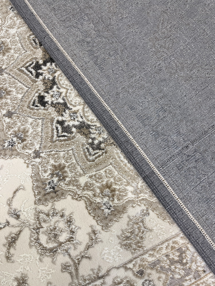 Коврик Behram Vegas T2882RE-CREAM-D.GREY (1.2x1.7) — фото 4