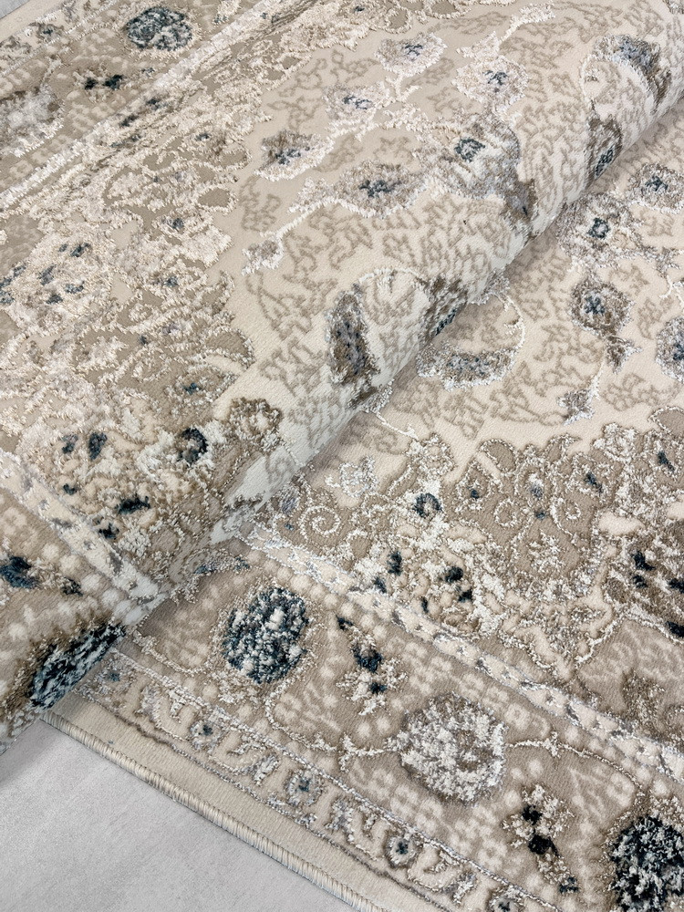 Коврик Behram Vegas T2710RE-CREAM-CREAM (0.8x1.5) — фото 4