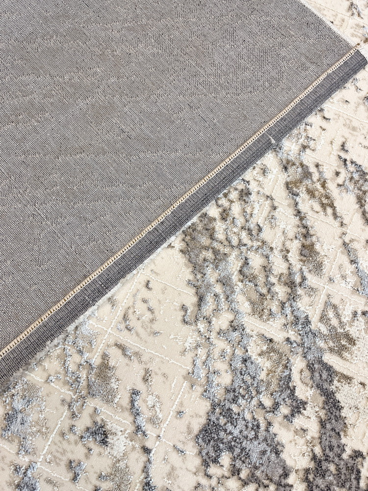 Ковер Behram Vegas T2187RE-CREAM-D.GREY (1.4x2) — фото 2