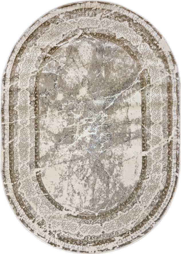 Ковер Behram Vegas T1586RE-CREAM-CREAM-OVAL (2x3)