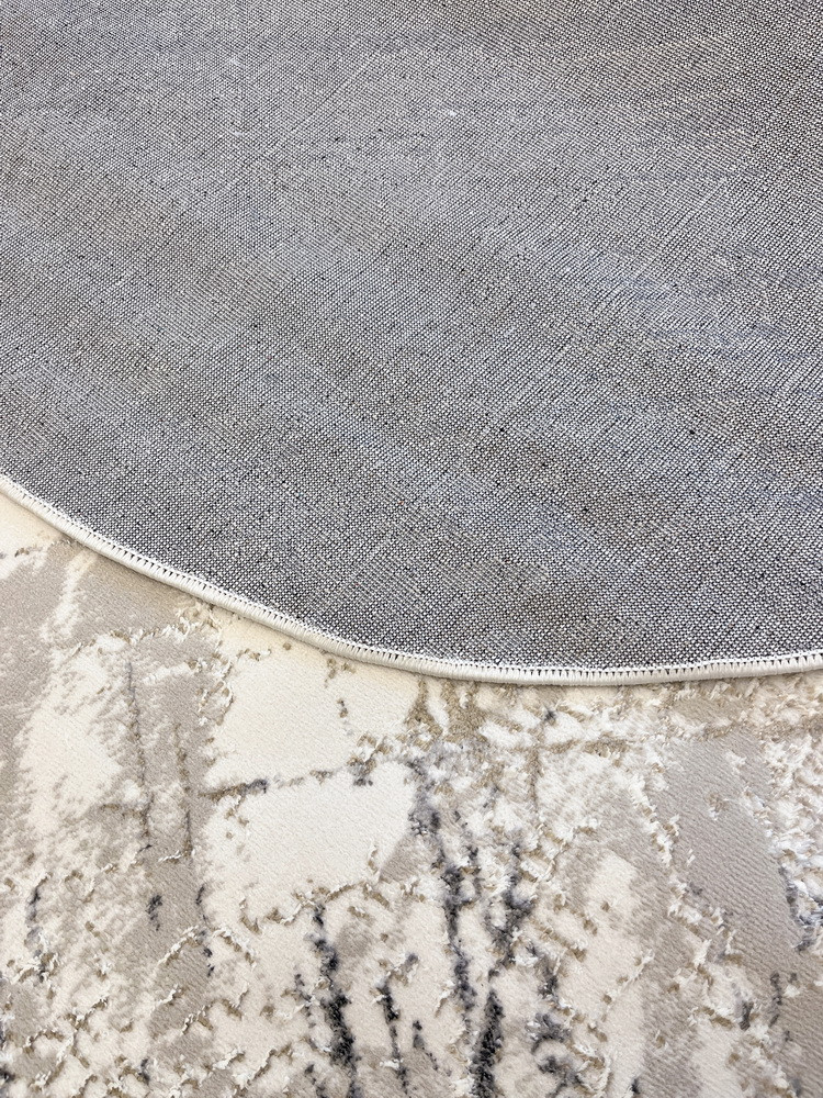 Ковер Behram Vegas T3746RE-CREAM-D.GREY-OVAL (2x3) — фото 2
