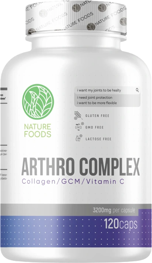 Комплексная пищевая добавка Nature Foods Arthro Complex Для суставов и связок (120 таблеток)