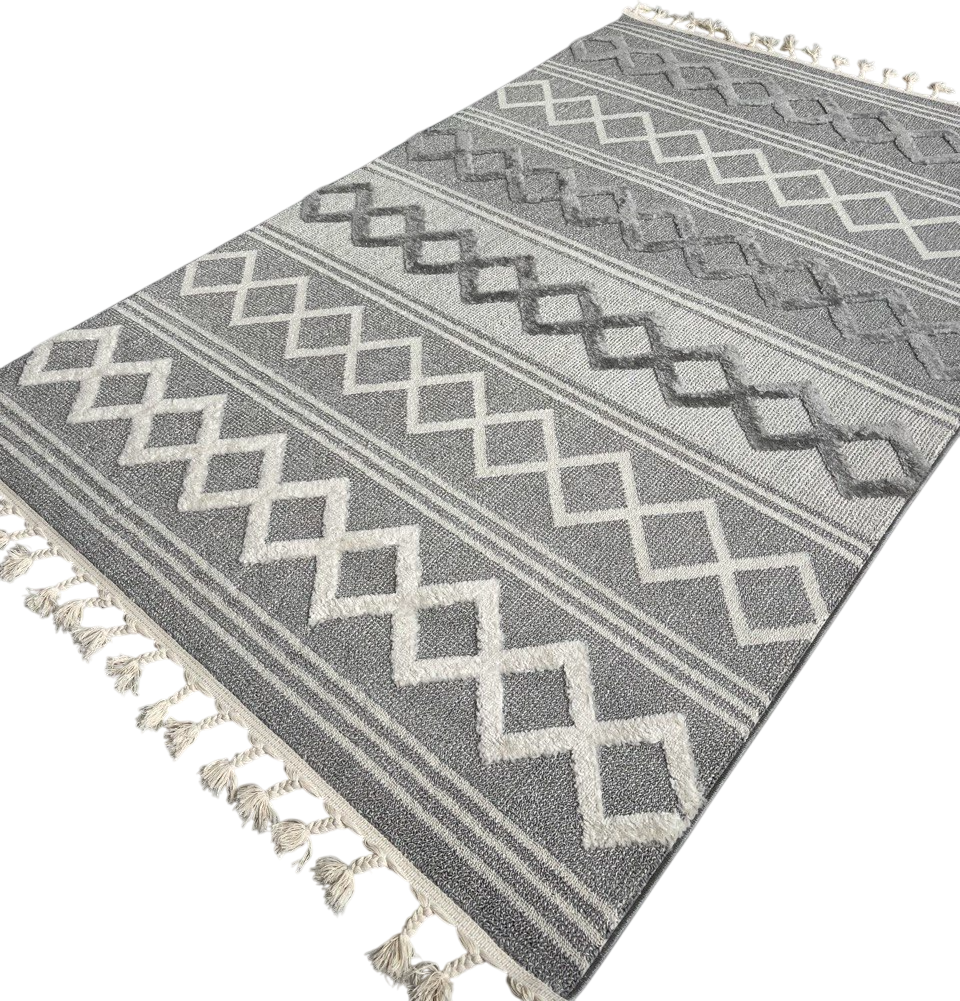 Ковер LAXMI Quincey 1259 прямоугольник (2.5x3.5, Cream/Grey)