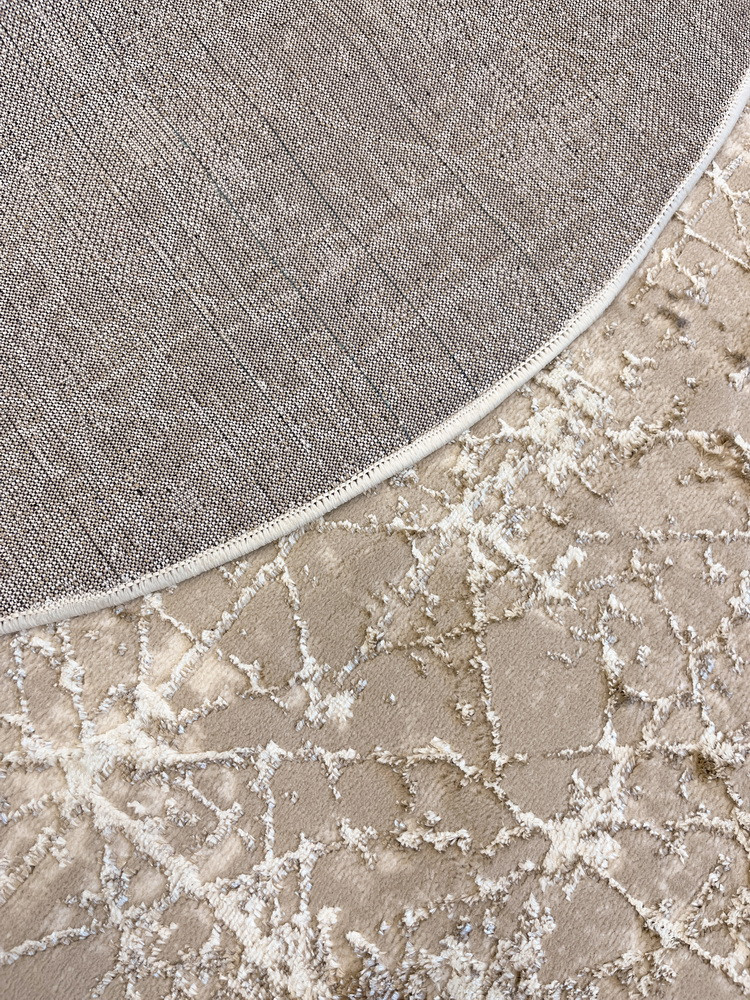 Коврик Behram Vegas T3753RE-L.BEIGE-CREAM-OVAL (0.8x1.5) — фото 2