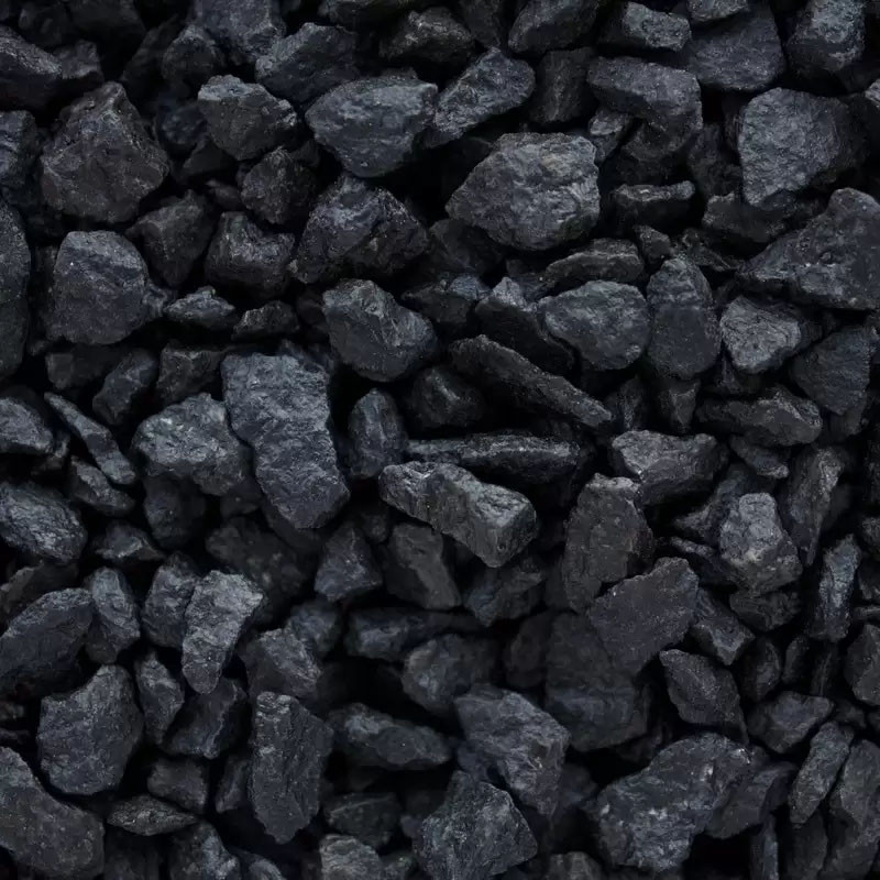 Щебень декоративный GreenTerra Окрашенный гранитный 5-10мм (20кг, черный)