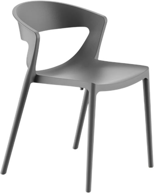 Стул пластиковый GreenTerra Evok (серый)