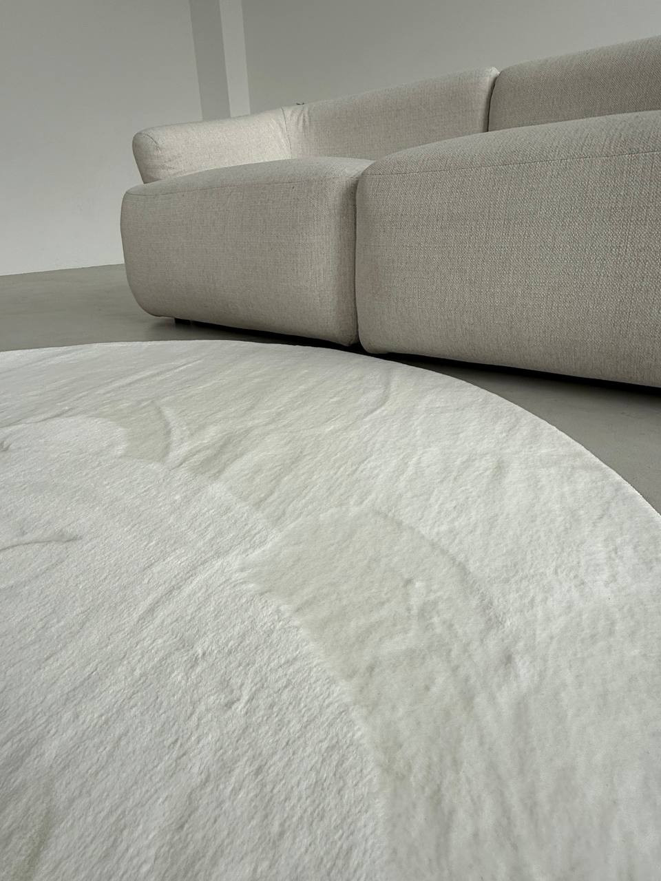 Коврик LAXMI Soft круг (2x2, Cream) — фото 5