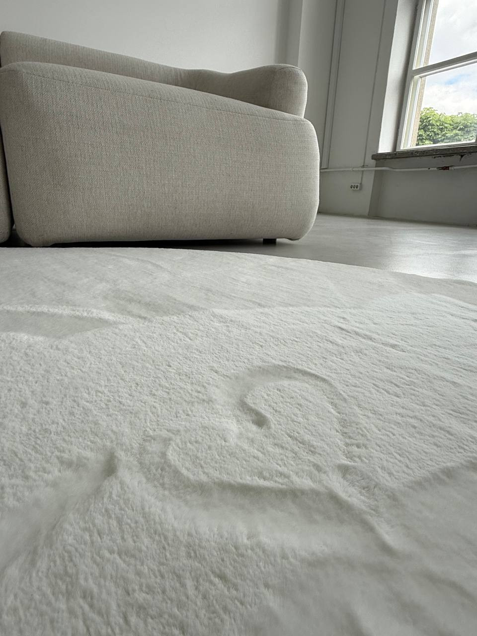 Коврик LAXMI Soft круг (2x2, Cream) — фото 4