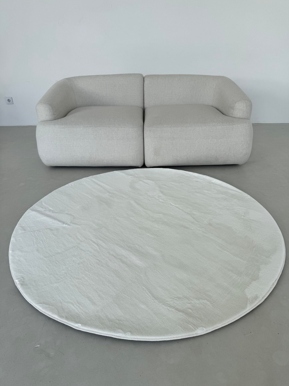 Коврик LAXMI Soft круг (2x2, Cream) — фото 2
