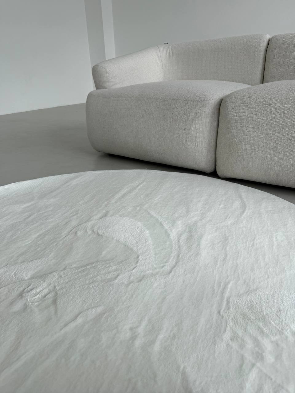 Коврик LAXMI Soft круг (2x2, Cream) — фото 3