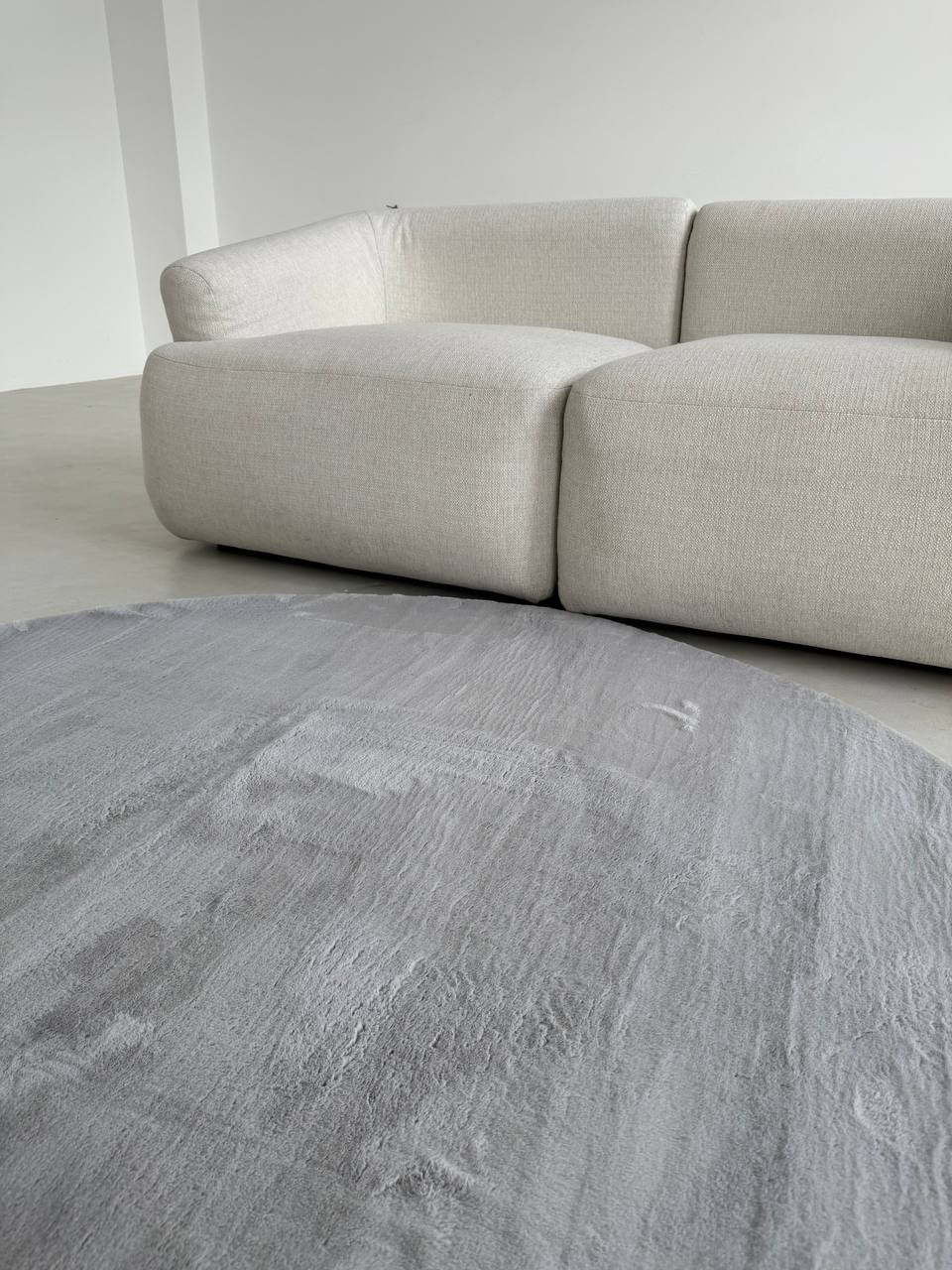 Ковер LAXMI Soft круг (2x2, Grey) — фото 3